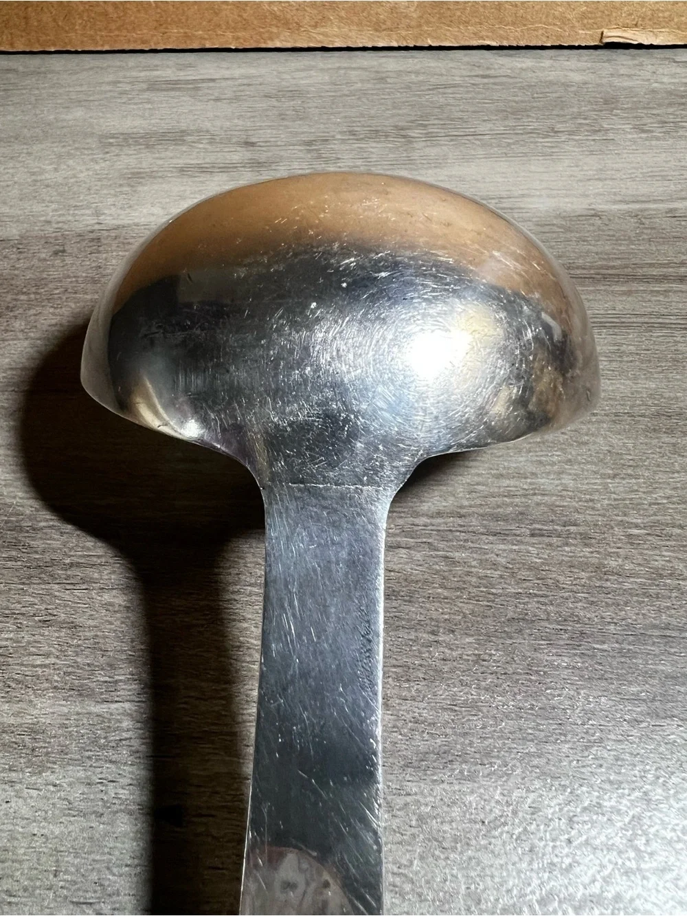 Vintage Polished Silver Plated Serving Ladle Spoon